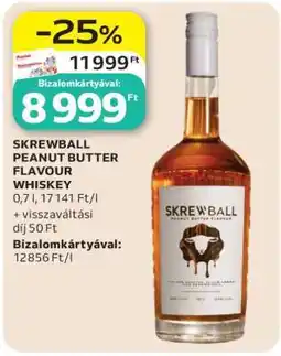 Auchan SKREWBALL PEANUT BUTTER FLAVOUR WHISKEY ajánlat