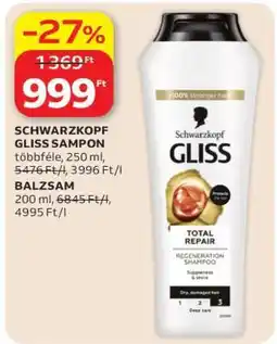 Auchan SCHWARZKOPF GLISS SAMPON ajánlat
