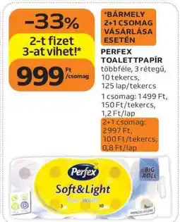 Auchan PERFEX TOALETTPAPÍR ajánlat