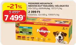 Auchan PEDIGREE MEGAPACK NEDVES KUTYAELEDEL-VÁLOGATÁS ajánlat