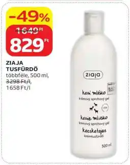 Auchan Ziaja tusfürdő ajánlat