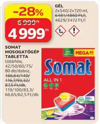 Auchan Somat Mosogatógép Tabletta ajánlat