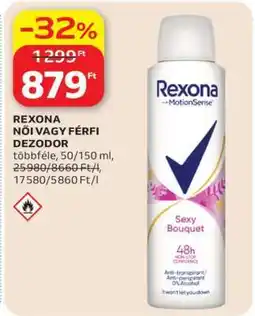 Auchan REXONA NŐI VAGY FÉRFI DEZODOR ajánlat