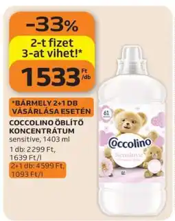 Auchan Coccolino Öblítő Koncentrátum ajánlat