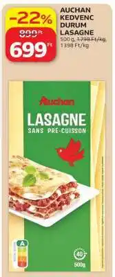 Auchan Auchan Kedvenc Durum Lasagne ajánlat