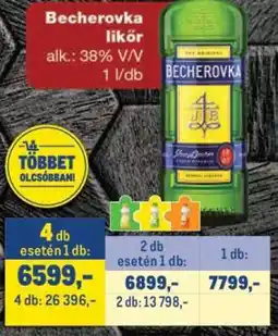 Metro Becherovka likőr ajánlat