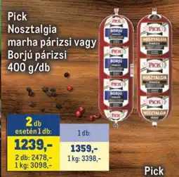 Metro Pick Nosztalgia marha párizsi vagy Borjú párizsi ajánlat