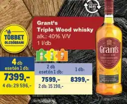 Metro GRANT’S TRIPLE WOOD WHISKY ajánlat