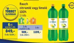 Metro Rauch citromlé vagy limelé ajánlat