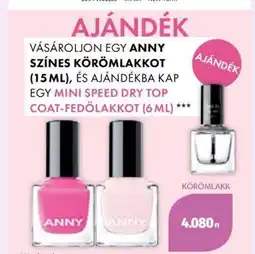 Müller ANNY SZÍNES KÖRÖMLAKK ajánlat