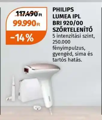 PHILIPS LUMEA IPL BRI 920/00 SZŐRTELENÍTŐ