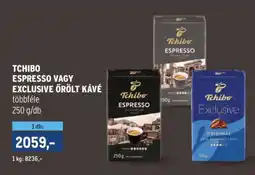 Metro Tchibo Espresso vagy Exclusive őrölt kávé ajánlat
