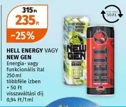 Müller HELL ENERGY VAGY NEW GEN ajánlat