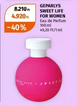 Müller GEPARLYS SWEET LIFE FOR WOMEN ajánlat
