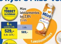 Metro Mizo laktózmentes tej 2,8% ajánlat
