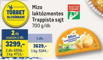 Metro Mizo Laktózmentes Trappista Sajt ajánlat