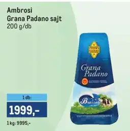Metro Ambrosi Grana Padano sajt ajánlat