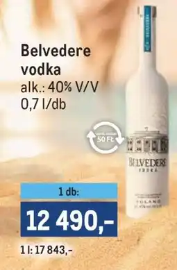 Metro Belvedere Vodka ajánlat