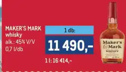 Metro Maker's Mark Whisky ajánlat