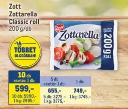 Metro Zott Zottarella Classic roll ajánlat