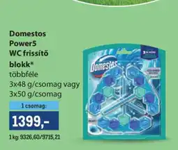 Metro Domestos Power5 WC frissítő blokk ajánlat