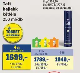 Metro TAFT HAJLAKK ajánlat