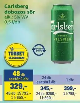 Metro Carlsberg Dobozos Sör ajánlat