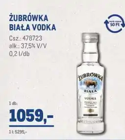 Metro ZUBROWKA Biala vodka ajánlat