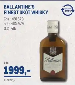 Metro Ballantine's Finest skót whisky ajánlat