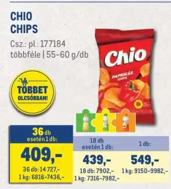 Metro CHIO Chips ajánlat