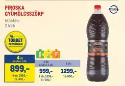 Metro Piroska Gyümölcsszörp ajánlat