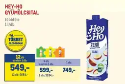 Metro HEY-HO GYÜMÖLCSITAL ajánlat