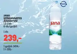 Metro Jana szénsavmentes ásványvíz ajánlat
