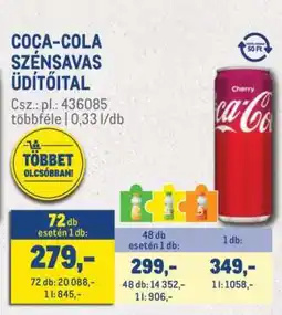 Metro Coca-Cola szénsavas üdítőital ajánlat
