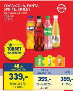 Metro Coca-Cola, Fanta, Sprite, Kinley ajánlat