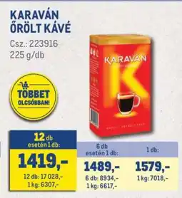 Metro Karaván őrölt kávé ajánlat