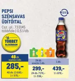 Metro Pepsi szénsavas üdítőital ajánlat