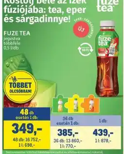 Metro Fuze Tea ajánlat
