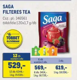 Metro Saga filteres tea ajánlat