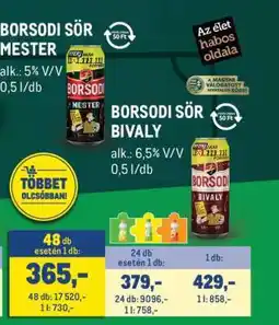 Metro BORSODI SÖR BIVALY ajánlat