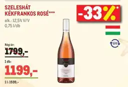 Metro SZELESHÁT KÉKFRANKOS ROSÉ ajánlat