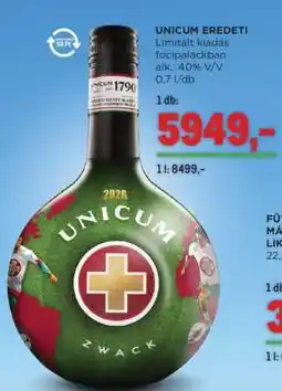 Metro UNICUM EREDETI ajánlat