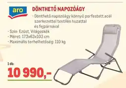 Metro aro DÖNTHETŐ NAPOZÓÁGY ajánlat