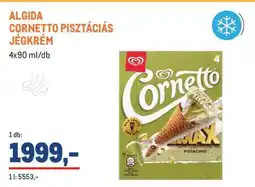Metro ALGIDA CORNETTO PISZTÁCIÁS JÉGKRÉM ajánlat