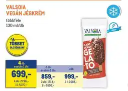 Metro VALSOIA VEGÁN JÉGKRÉM ajánlat