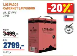 Metro Los Pagos Cabernet Sauvignon ajánlat