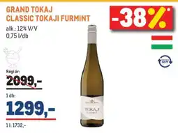 Metro GRAND TOKAJ CLASSIC TOKAJI FURMINT ajánlat