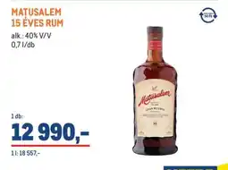 Metro MATUSALEM 15 ÉVES RUM ajánlat