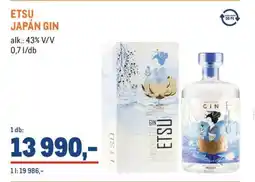 Metro ETSU JAPÁN GIN ajánlat