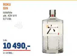 Metro Roku Gin ajánlat